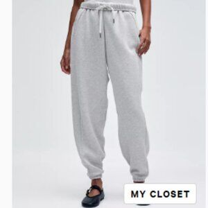 Lululemon Scuba Midrise Oversized Jogger XXS Heathered Core Ultra Light Grey